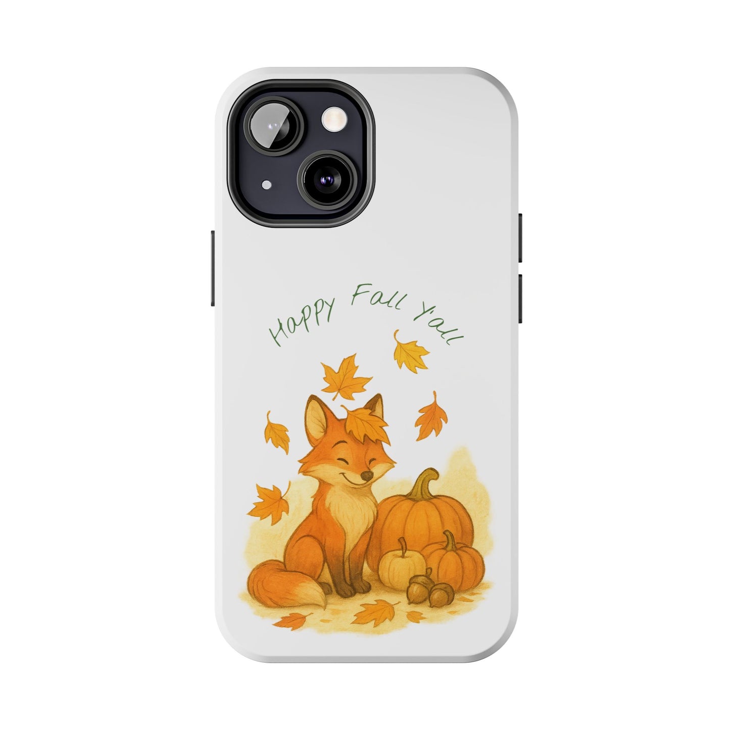Autumn Fox Phone Case, Fall Animals Tough Case, Cute Pumpkin Design, Seasonal Phone Cover, Gifts for Fall Lovers