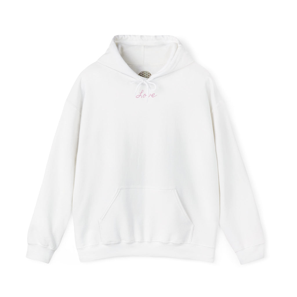 Love Script Hoodie | Minimal Pink Script Heart Text