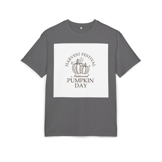 Autumn Vibes Unisex Heavy Oversize Tee, Fall Fashion, Pumpkin Day Shirt, Harvest Festival Tee, Cozy Casual Wear
