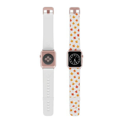 Autumn Leaves Apple Watch Band, Fall Watch Strap, Seasonal Accessory, Nature Lover Gift, Thanksgiving Decor