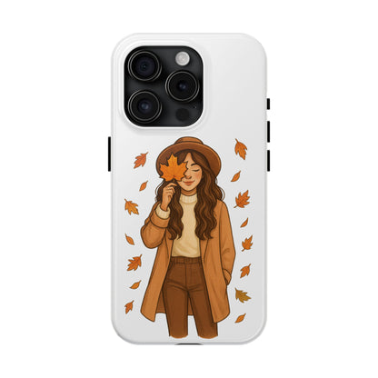Autumn Leaves Tough Phone Cases, Fall Decor, Cute Phone Accessory, Seasonal Gift, Phone Protective Case