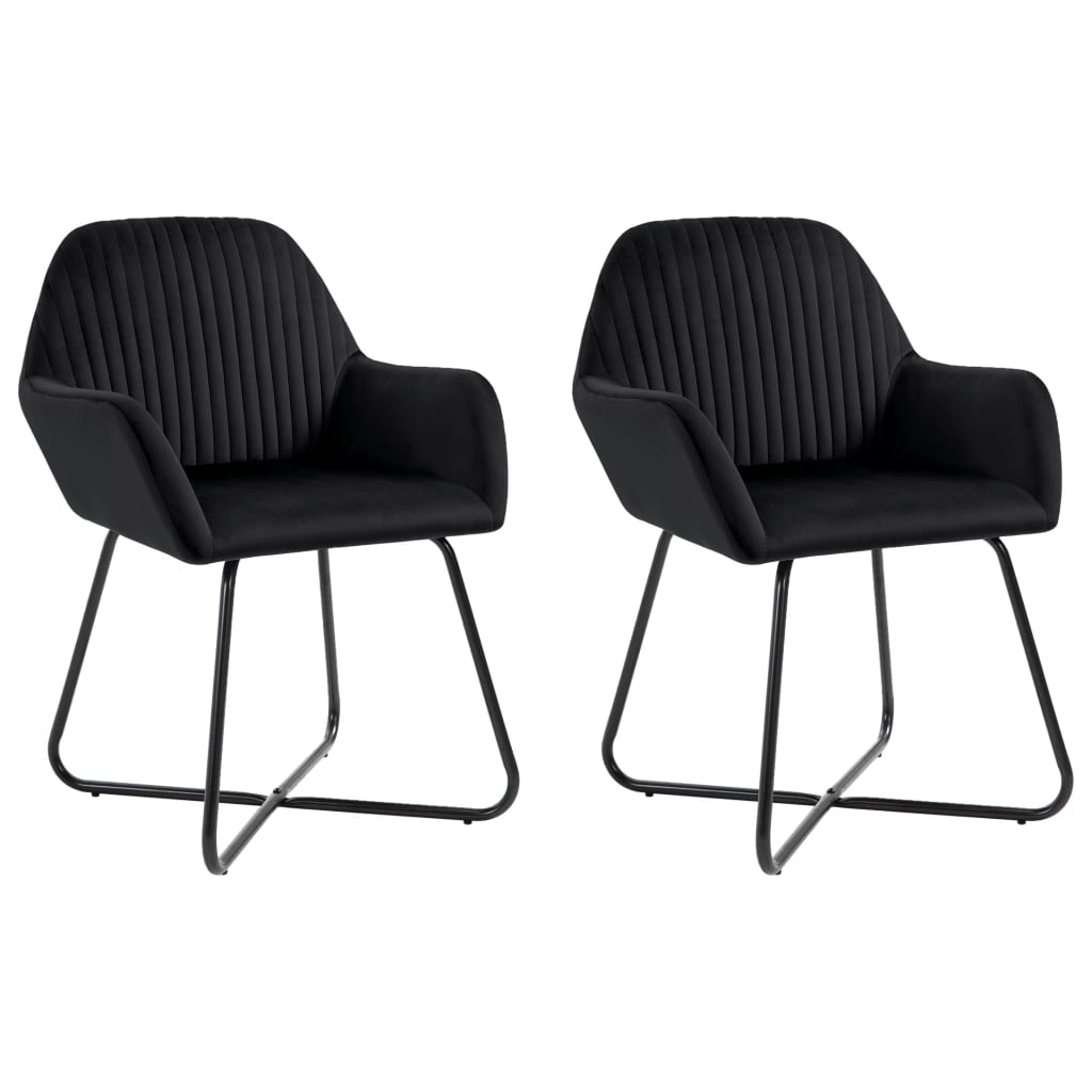 vidaXL Dining Chairs Upholstered Chair with Metal Legs for Living Room Velvet