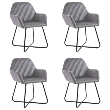 vidaXL Dining Chairs Upholstered Chair with Metal Legs for Living Room Velvet