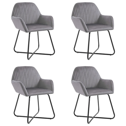 vidaXL Dining Chairs Upholstered Chair with Metal Legs for Living Room Velvet