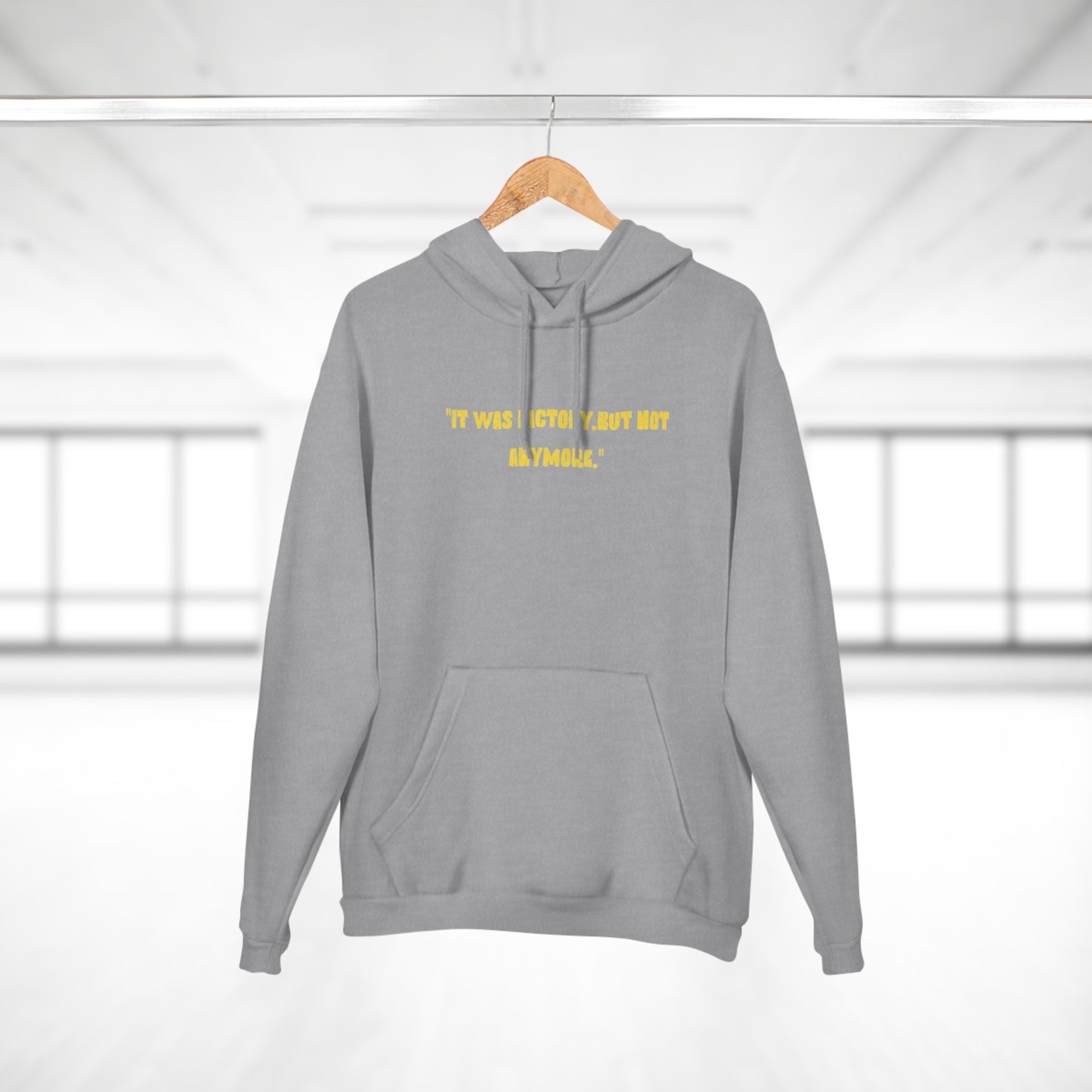 Unisex Motivational Hoodie - "It Was Actively, But Not Anymore" & Bold Graphic Design