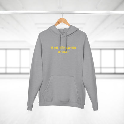 Unisex Motivational Hoodie - "It Was Actively, But Not Anymore" & Bold Graphic Design