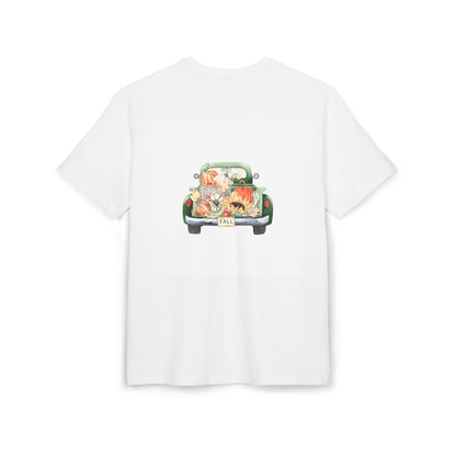 Autumn Vibes Unisex Heavy Oversize Tee, Fall Fashion, Pumpkin Day Shirt, Harvest Festival Tee, Cozy Casual Wear