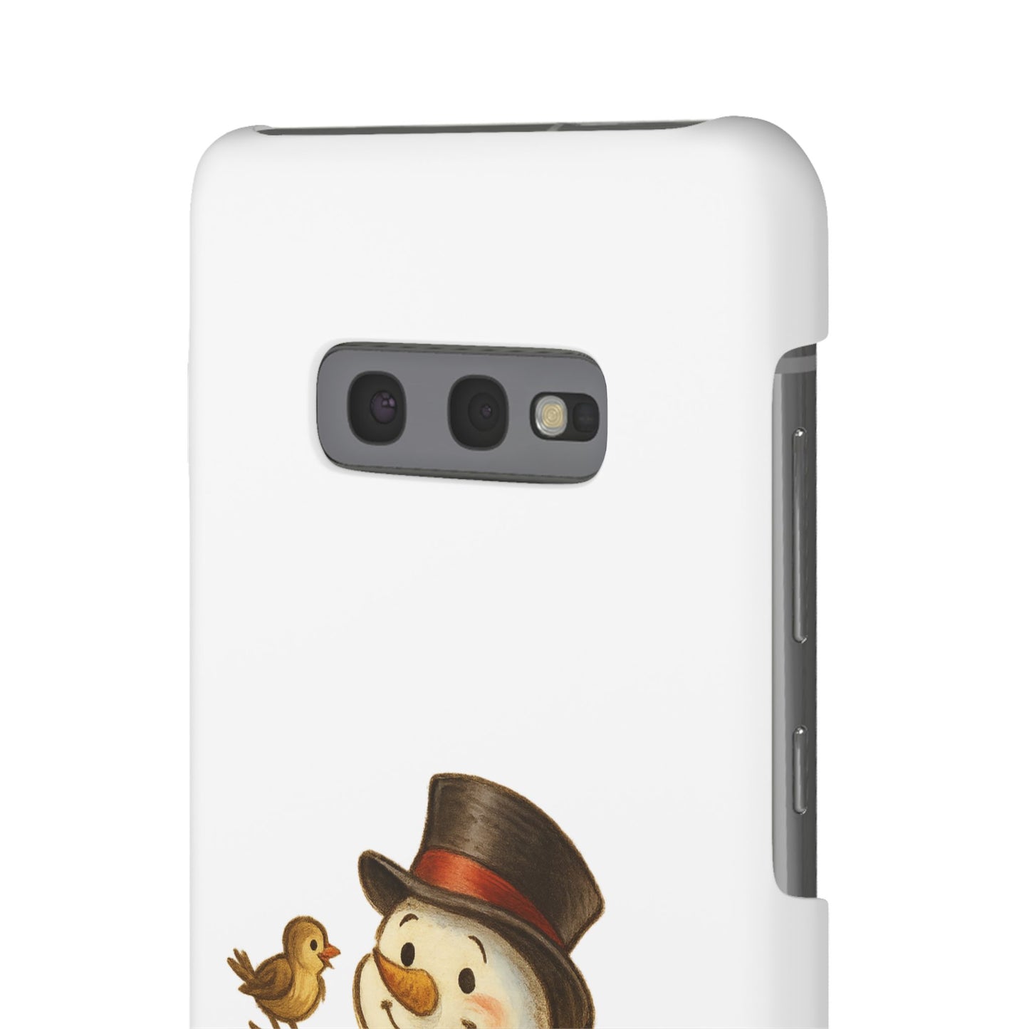 Festive Snowman Phone Case, Winter Holiday Phone Cover, Cute Snowman Snap Case, Christmas Gift for Phone Lovers, Seasonal Tech Accessories