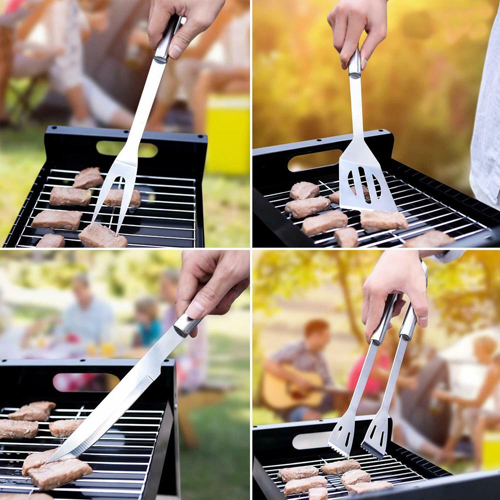 9-piece grill tool set in bag