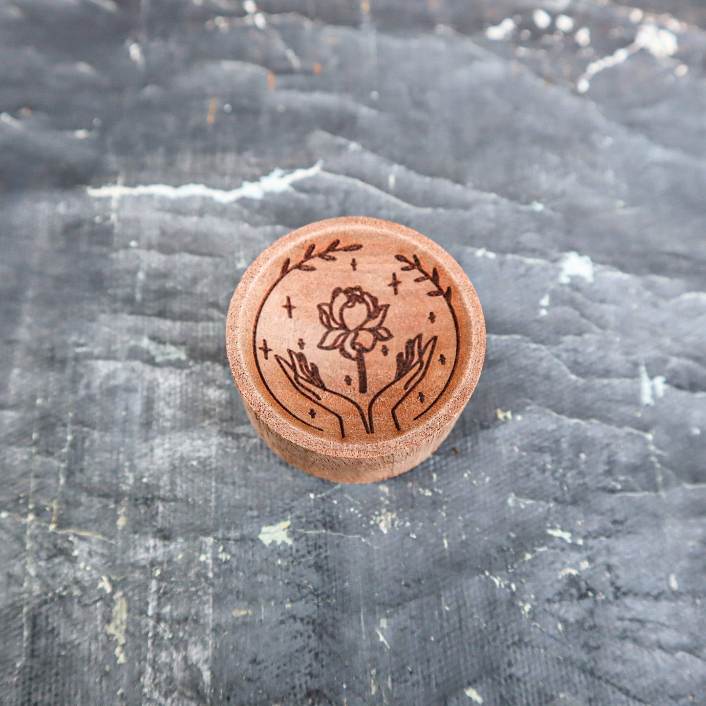 Hand Rose - Wooden Essential Oil Diffuser for Car