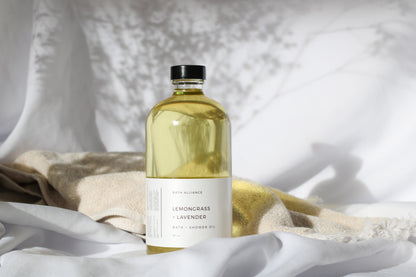 LEMONGRASS + LAVENDER BATH + SHOWER OIL