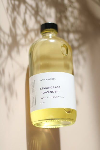 LEMONGRASS + LAVENDER BATH + SHOWER OIL